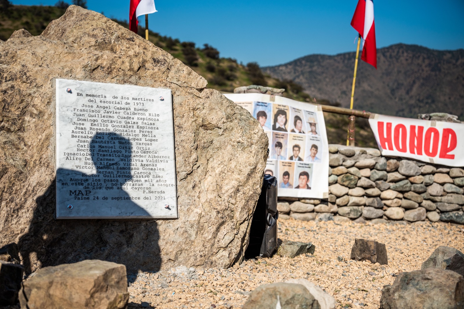 AFDDyE de Paine condena destrucción de memorial de los campesinos de El Escorial
